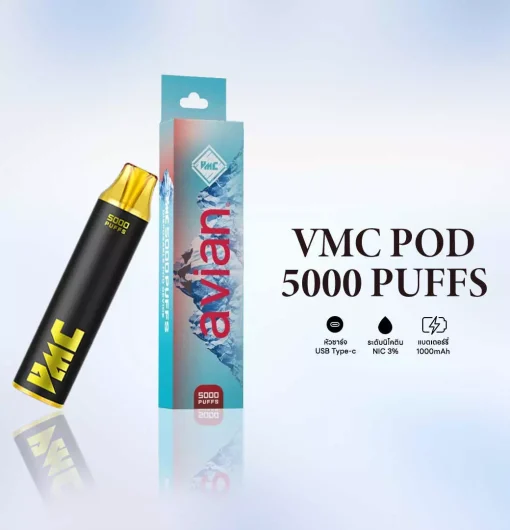 VMC 5000 puff Mineral Water น้ำแร่