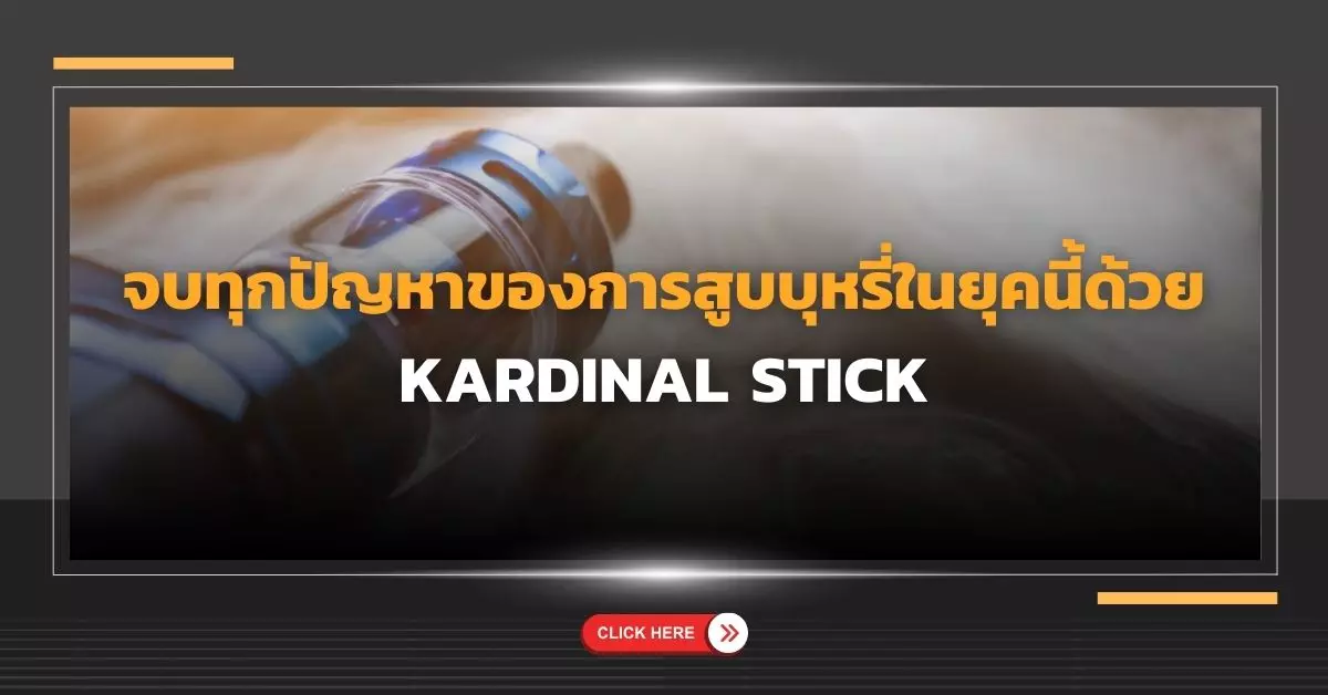 จบทุกปัญหาของการสูบบุหรี่ในยุคนี้ด้วย kardinal stick 