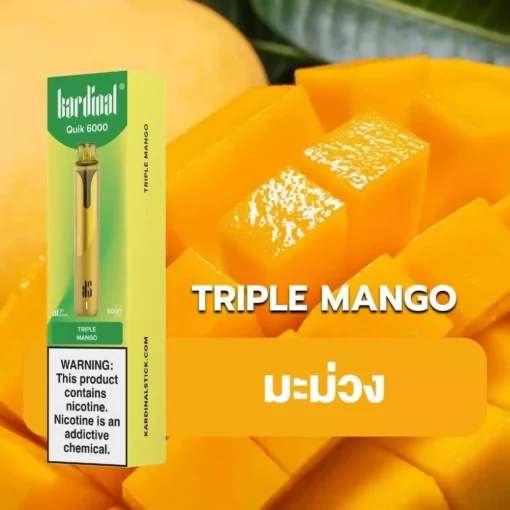 Ks Quik 6000 Puff Triple Mango (มะม่วง)