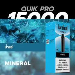 Pod Ks Quik Pro 15000 Puff Mineral (น้ำแร่)